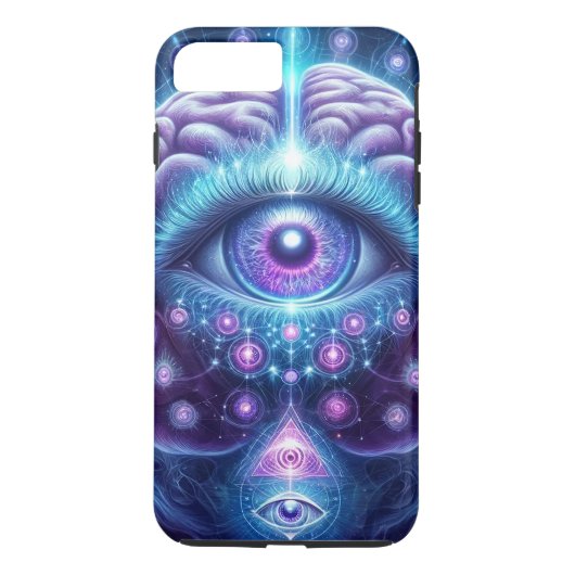 Gepersonaliseerde moderne derde oog Case-Mate iPhone case (Achterkant)