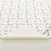 Gepersonaliseerde moderne dinosaurus Sherpa deken (3/4)