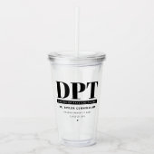 Gepersonaliseerde Moderne DPT Doctor van Fysiother Acryl Drinkbeker (Voorkant)
