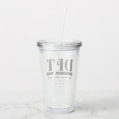 Gepersonaliseerde Moderne DPT Doctor van Fysiother Acryl Drinkbeker (Achterkant)