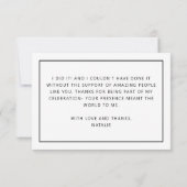 Gepersonaliseerde Moderne DPT Doctor van Fysiother Bedankkaart (Achterkant)