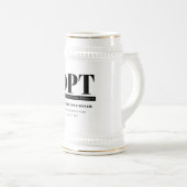 Gepersonaliseerde Moderne DPT Doctor van Fysiother Bierpul (Voorkant rechts)