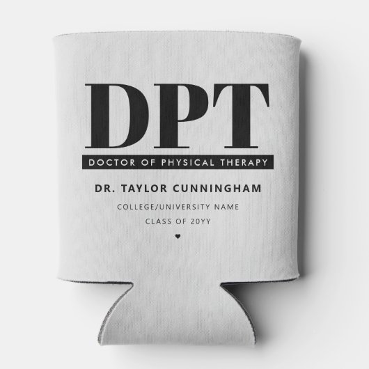 Gepersonaliseerde Moderne DPT Doctor van Fysiother Blikjeskoeler (Achterkant)