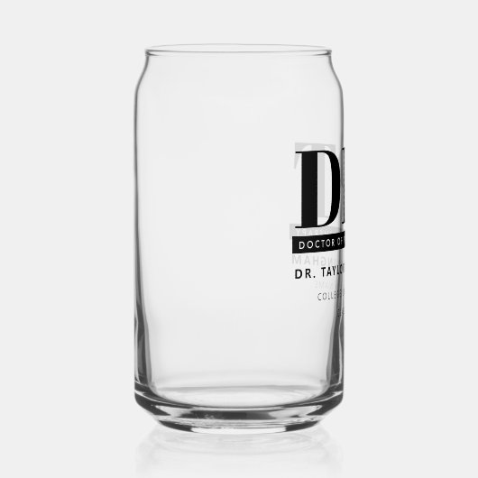 Gepersonaliseerde Moderne DPT Doctor van Fysiother Blikvorm Glas (Rechts)