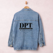 Gepersonaliseerde Moderne DPT Doctor van Fysiother Denim Jacket (Hangar)