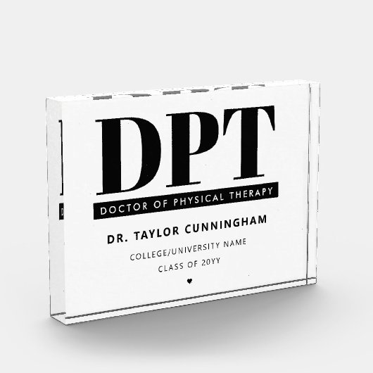 Gepersonaliseerde Moderne DPT Doctor van Fysiother Fotoblokken (Links)