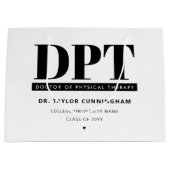 Gepersonaliseerde Moderne DPT Doctor van Fysiother Groot Cadeauzakje (Voorkant)