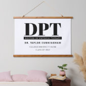 Gepersonaliseerde Moderne DPT Doctor van Fysiother Hangend Wandkleed (Slaapkamer)