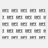 Gepersonaliseerde Moderne DPT Doctor van Fysiother Inpakpapier Vel (Voorkant 3)