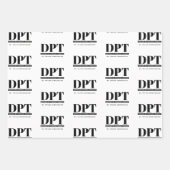 Gepersonaliseerde Moderne DPT Doctor van Fysiother Inpakpapier Vel (Voorkant 2)