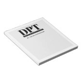 Gepersonaliseerde Moderne DPT Doctor van Fysiother Notitieblok (Schuin)