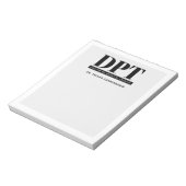 Gepersonaliseerde Moderne DPT Doctor van Fysiother Notitieblok (Linkerzijde)