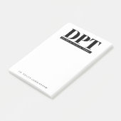 Gepersonaliseerde Moderne DPT Doctor van Fysiother Post-it® Notes (Schuin)
