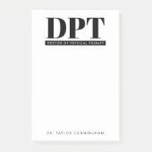 Gepersonaliseerde Moderne DPT Doctor van Fysiother Post-it® Notes (Voorkant)