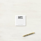 Gepersonaliseerde Moderne DPT Doctor van Fysiother Post-it® Notes (Op bureau)