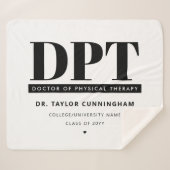 Gepersonaliseerde Moderne DPT Doctor van Fysiother Sherpa Deken (Voorkant (horizontaal))