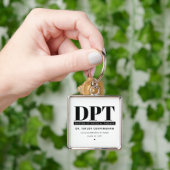 Gepersonaliseerde Moderne DPT Doctor van Fysiother Sleutelhanger (Hand)