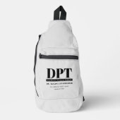 Gepersonaliseerde Moderne DPT Doctor van Fysiother Sling Bag (Voorkant)
