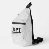 Gepersonaliseerde Moderne DPT Doctor van Fysiother Sling Bag (Rechterhoek)