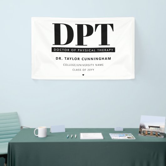 Gepersonaliseerde Moderne DPT Doctor van Fysiother Spandoek (Beurs)