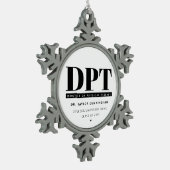 Gepersonaliseerde Moderne DPT Doctor van Fysiother Tin Sneeuwvlok Ornament (Links)