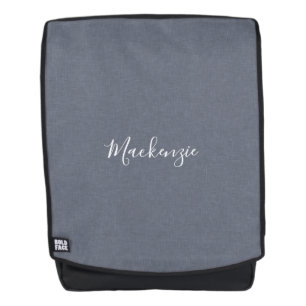 Gepersonaliseerde moderne elegante blauw grijs fau rugtassen