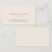 Gepersonaliseerde moderne elegante Luxe Signature  Visitekaartje (Voorkant / Achterkant)