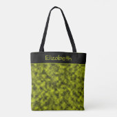 Gepersonaliseerde, moderne, elegante Oerwoud Girl  Tote Bag (Achterkant)