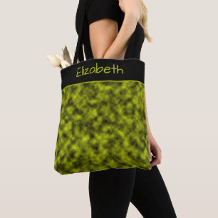 Gepersonaliseerde, moderne, elegante Oerwoud Girl  Tote Bag
