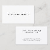 Gepersonaliseerde moderne elegante Sjabloon Visitekaartje (Voorkant / Achterkant)