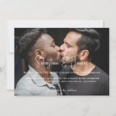 Gepersonaliseerde moderne en stijlvolle foto Gay b Kaart (Voorkant)