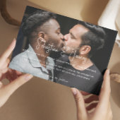 Gepersonaliseerde moderne en stijlvolle foto Gay b Kaart