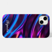 Gepersonaliseerde moderne faux iriscent w / naam Case-Mate iPhone case (Achterkant (horizontaal))