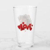 Gepersonaliseerde Moderne Foto Bierglas - Uniek ge Glas (Achterkant)