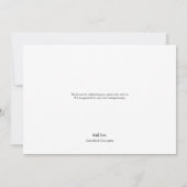 Gepersonaliseerde moderne foto bruiloft dank u kaa bedankkaart (Achterkant)