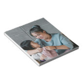 Gepersonaliseerde moderne foto notitieblok (Schuin)