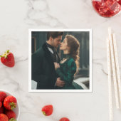 Gepersonaliseerde moderne foto standaard cocktail  servet (Insitu)