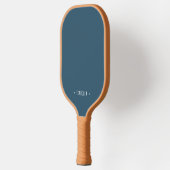 Gepersonaliseerde moderne gedempte blauwe naam pickleball paddle (Links)