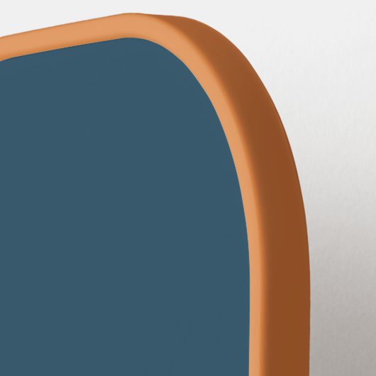 Gepersonaliseerde moderne gedempte blauwe naam pickleball paddle (Links Detail)