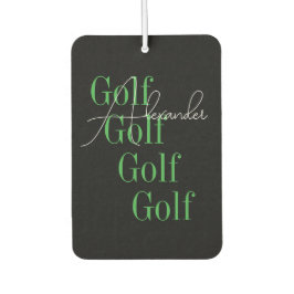 Gepersonaliseerde moderne golf typografie luchtverfrisser
