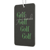 Gepersonaliseerde moderne golf typografie luchtverfrisser (Links)
