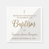 Gepersonaliseerde Moderne Gouden GRIJS en Witte Do Servet (Voorkant)