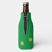 Gepersonaliseerde moderne groene tennis racket bal flesjeskoeler (Fles Achterkant)