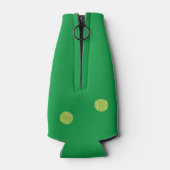 Gepersonaliseerde moderne groene tennis racket bal flesjeskoeler (Achterkant)