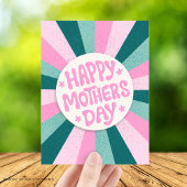Gepersonaliseerde moderne Happy Mothers Day Kaart