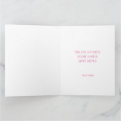 Gepersonaliseerde moderne Happy Mothers Day typogr Kaart (Binnen)