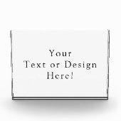 Gepersonaliseerde moderne horizontale blok foto di (Voorkant)