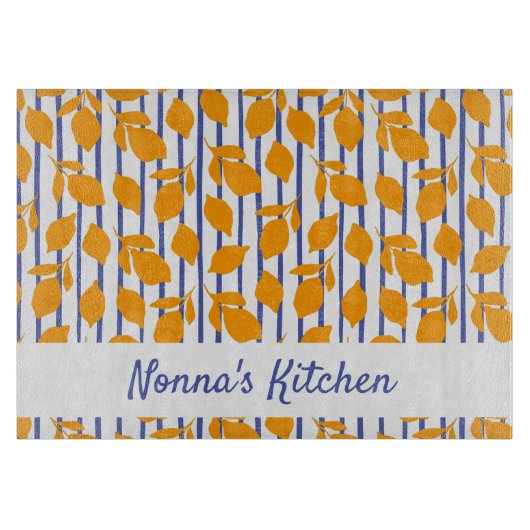 Gepersonaliseerde Moderne Italiaanse keuken Citroe Snijplank (Voorkant)