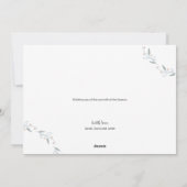 Gepersonaliseerde moderne kerstfamilie feestdagenkaart (Achterkant)