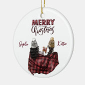 Gepersonaliseerde moderne Kerstmis Ornament Soul z (Links)